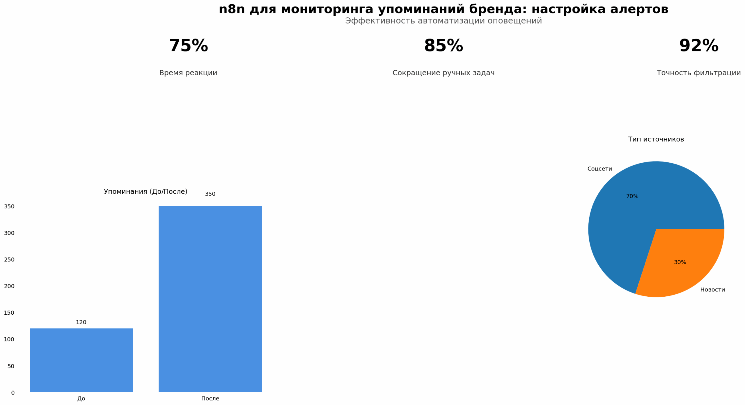 Пошаговая схема: n8n настройка алертов, триггеры, фильтры, уведомления, отчёты