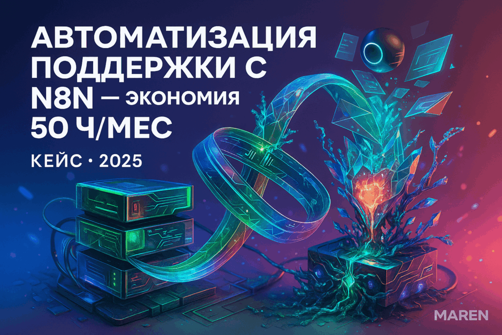 Автоматизация службы поддержки с n8n: экономия 50 часов в месяц