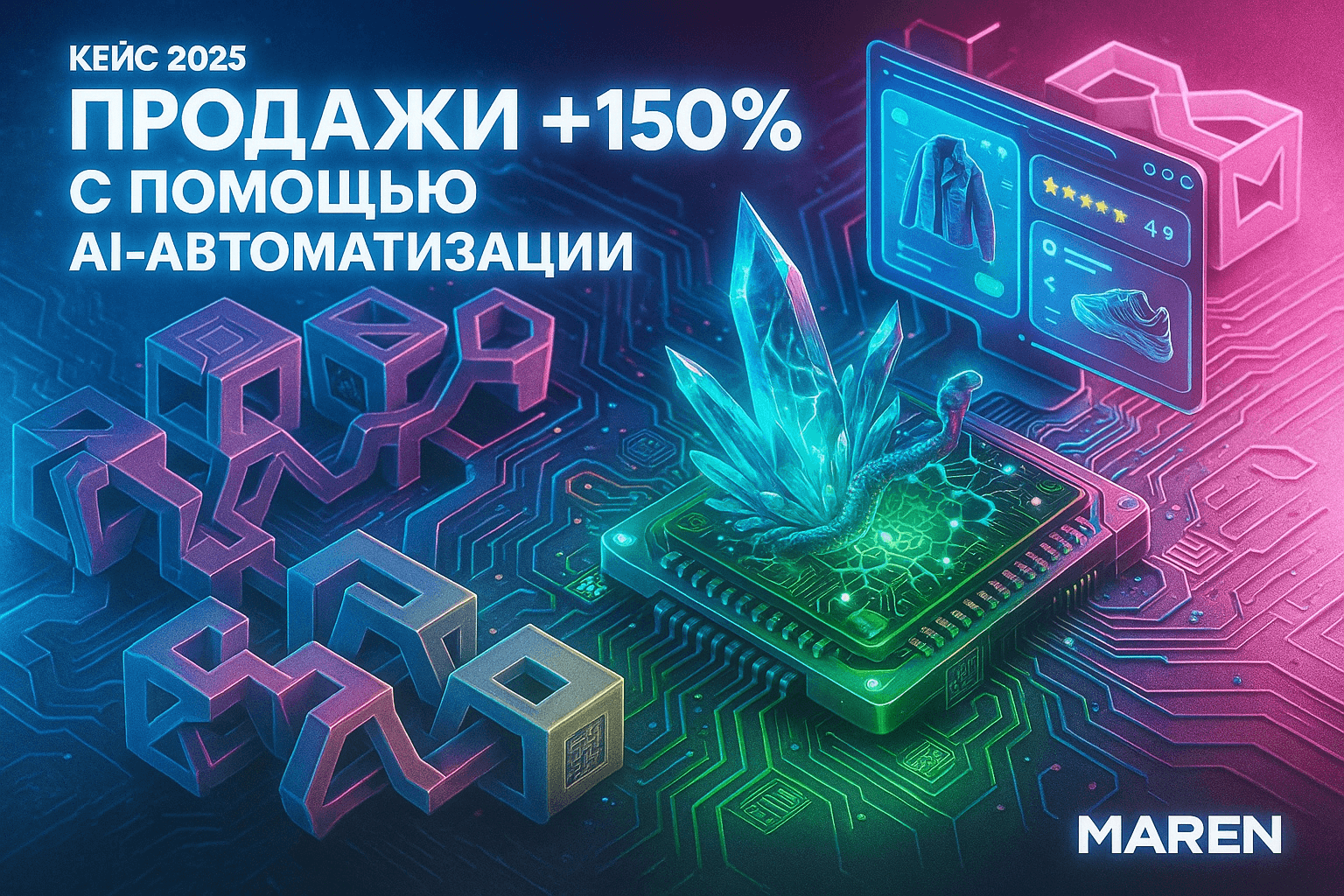 Интернет-магазин автоматизация: 150% роста продаж с AI