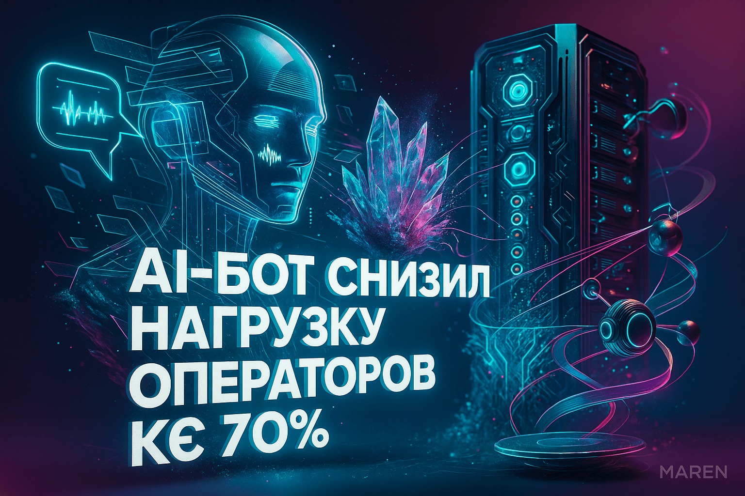 AI-бот: снижение нагрузки на операторов на 70%