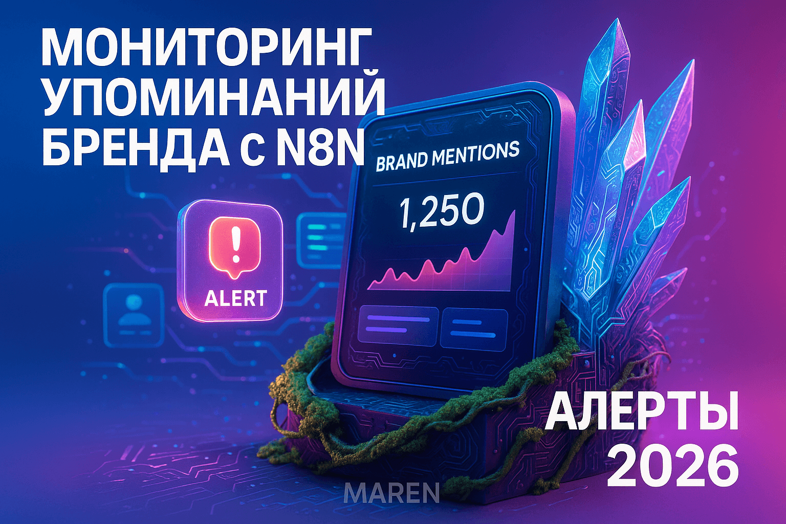 N8N для мониторинга упоминаний: настройка алертов за 5 шагов