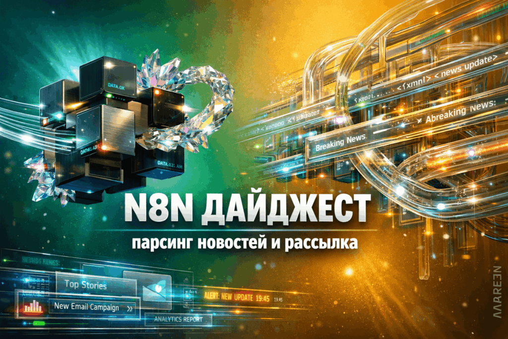 N8N автоматизация: парсинг новостей и рассылка дайджеста