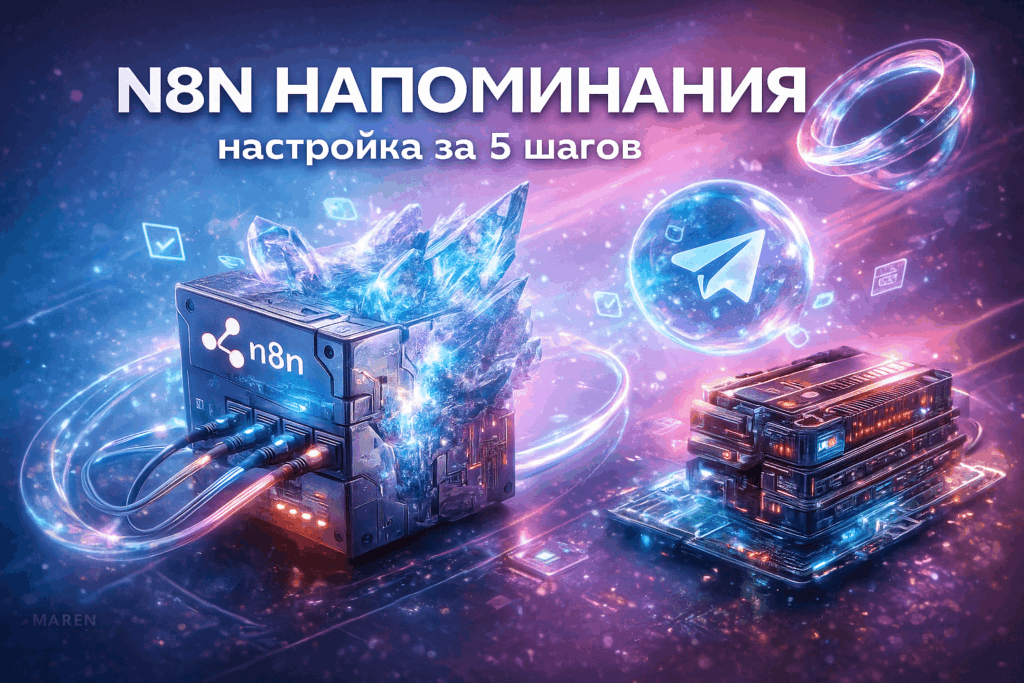 N8N для автоматических напоминаний в Telegram: настройка за 5 шагов