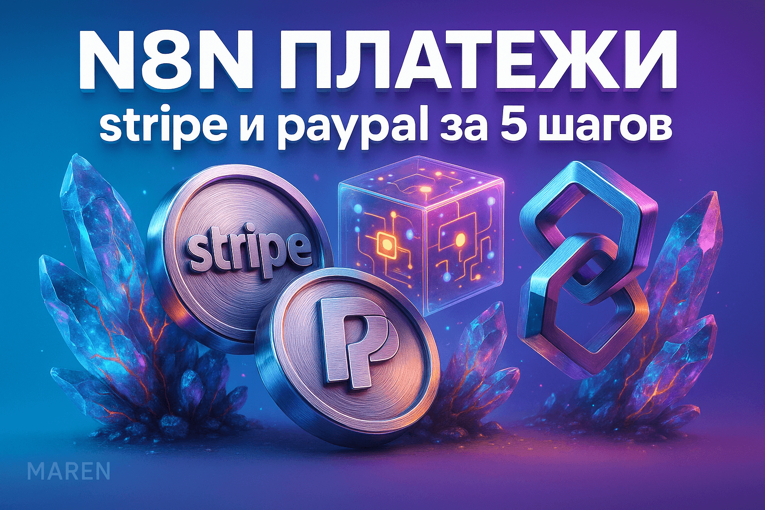 N8N для интеграции с платежами: Stripe и PayPal за 5 шагов