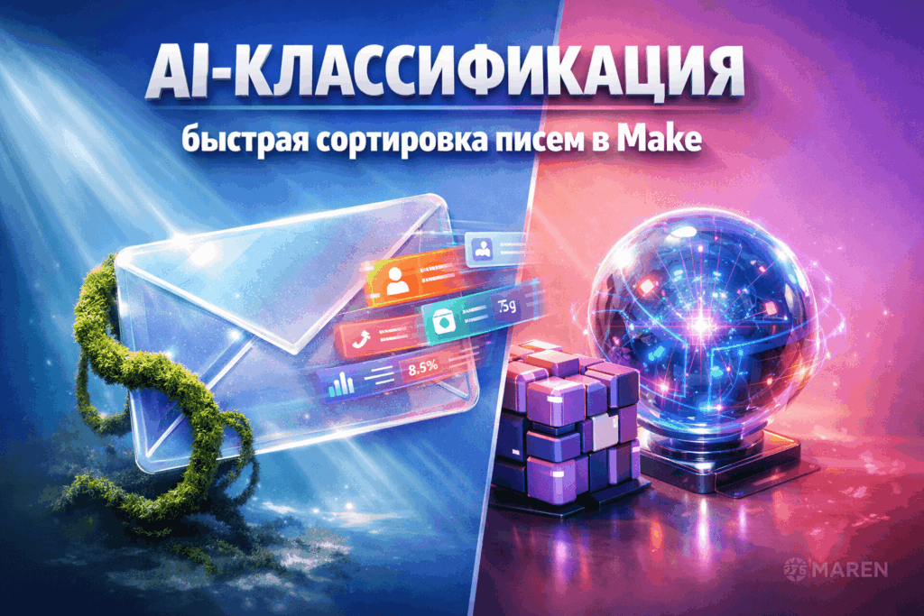 Обработка писем в Make: AI-классификация за 3 шага