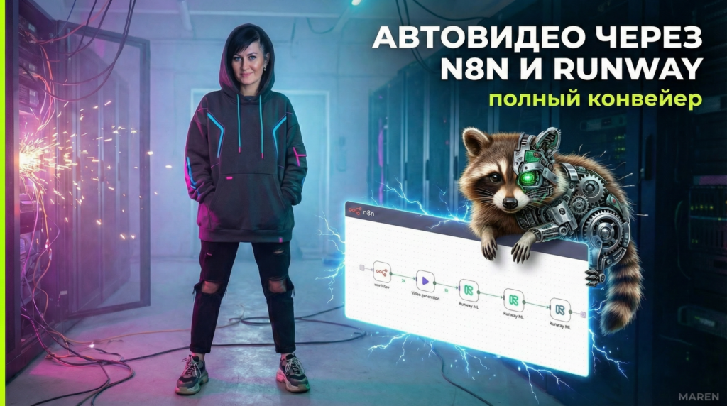 Автоматизация видео в n8n: создание роликов через Runway ML