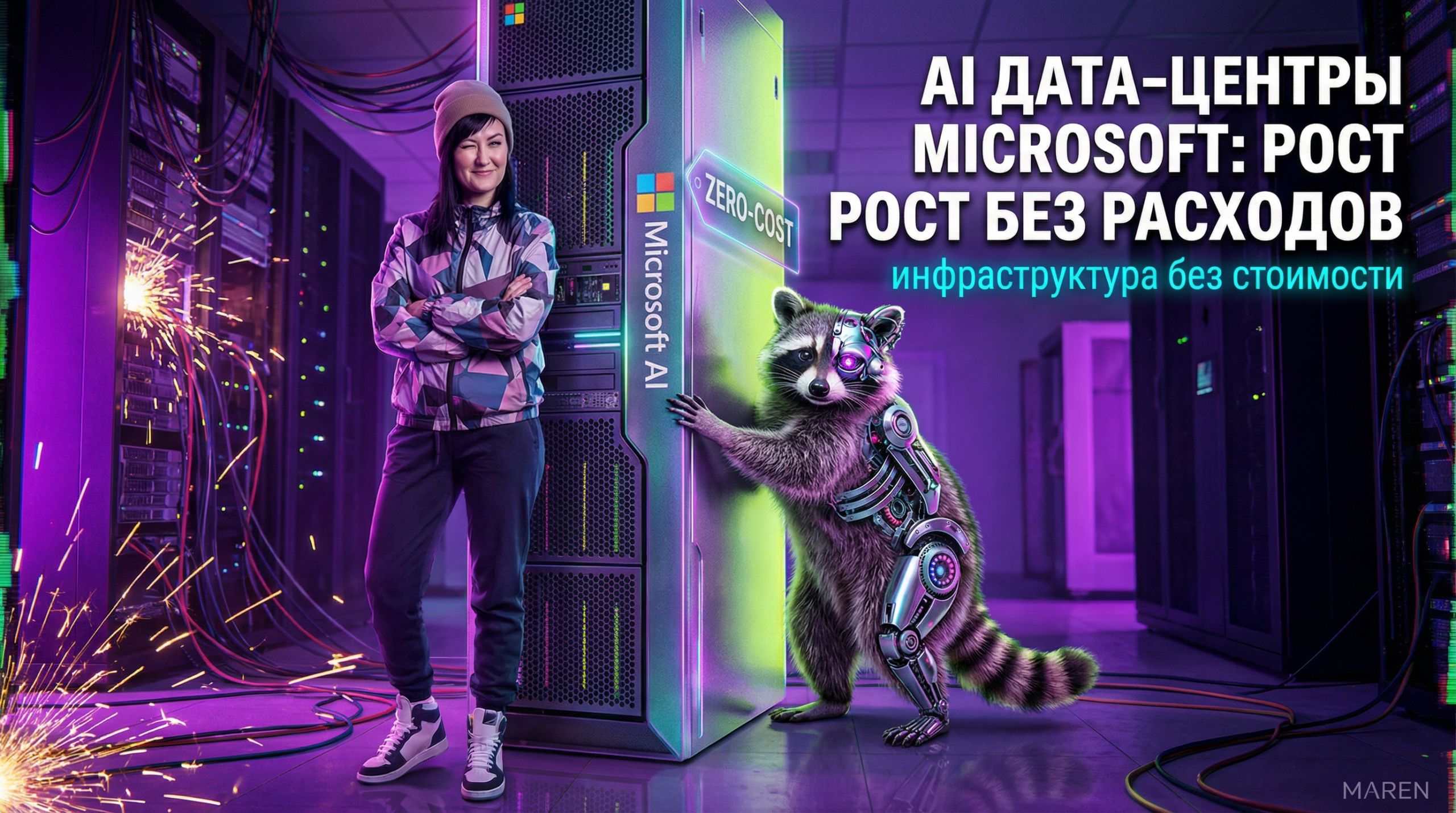 AI дата‑центры Microsoft: как растёт инфраструктура без роста затрат