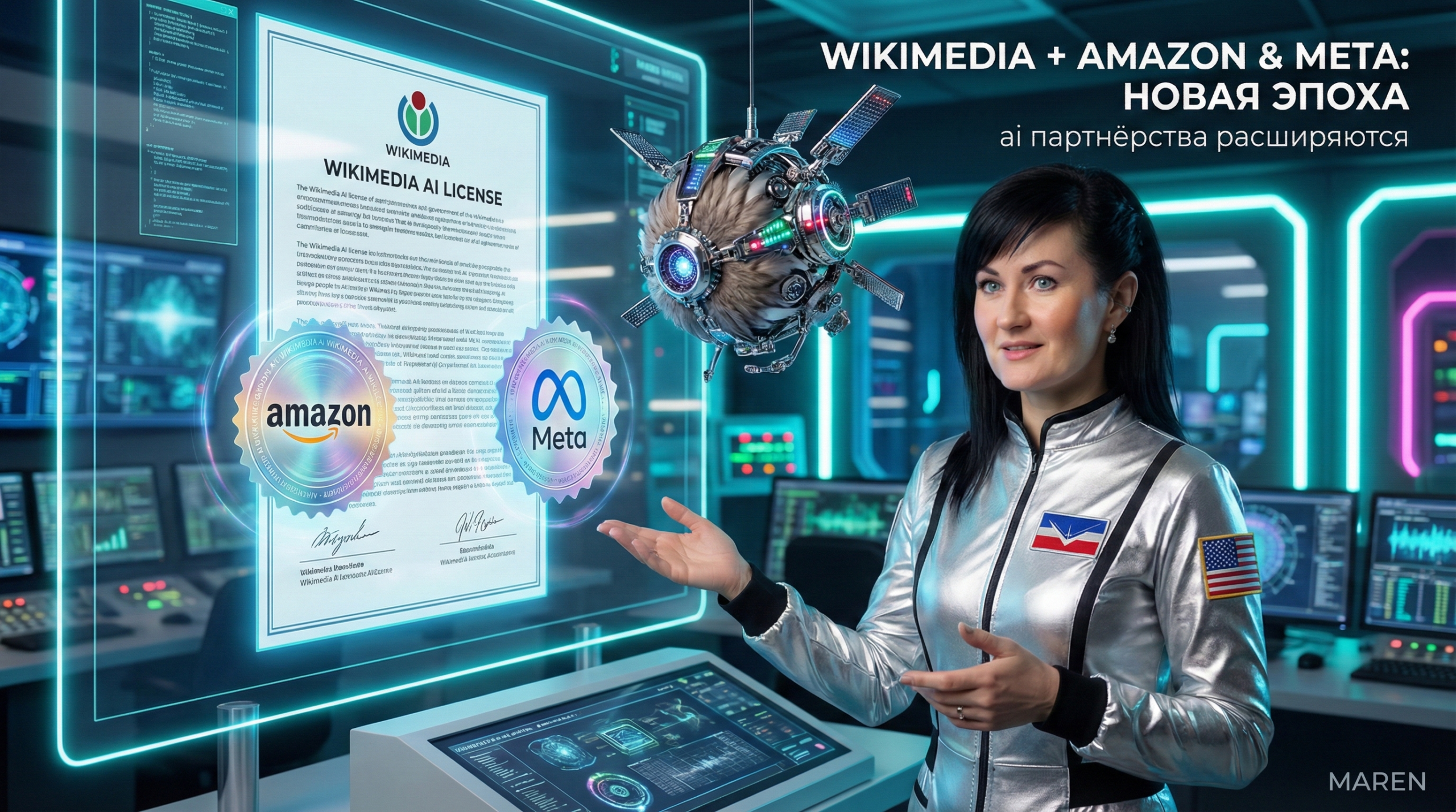 AI партнёрства Wikimedia: новые соглашения с Amazon и Meta