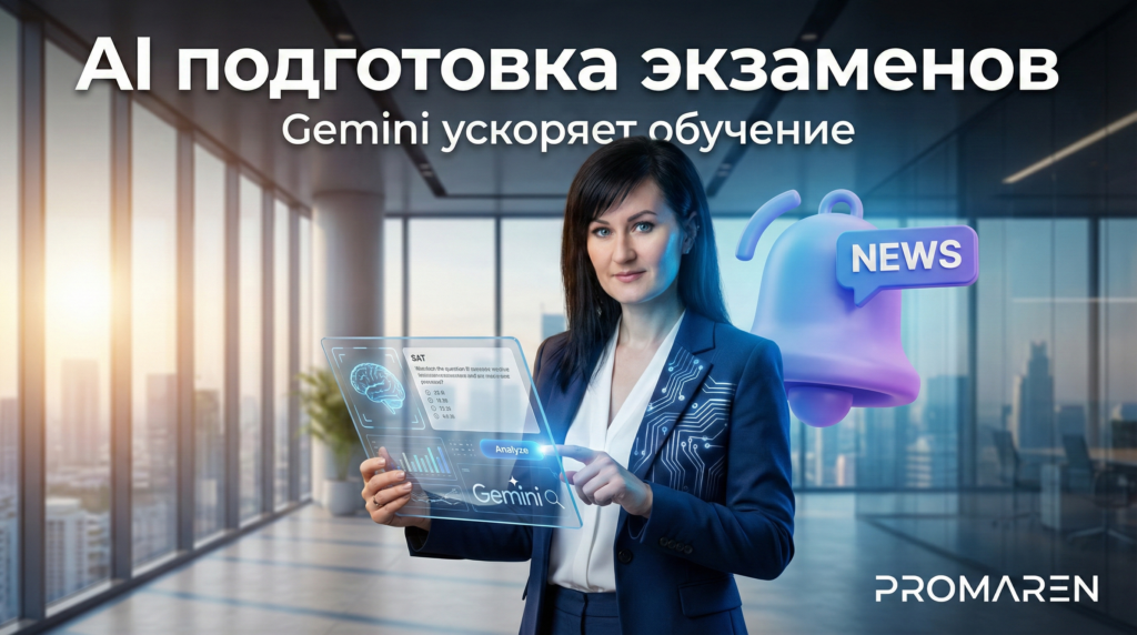 AI подготовка экзаменов: как Gemini упрощает тренировки SAT