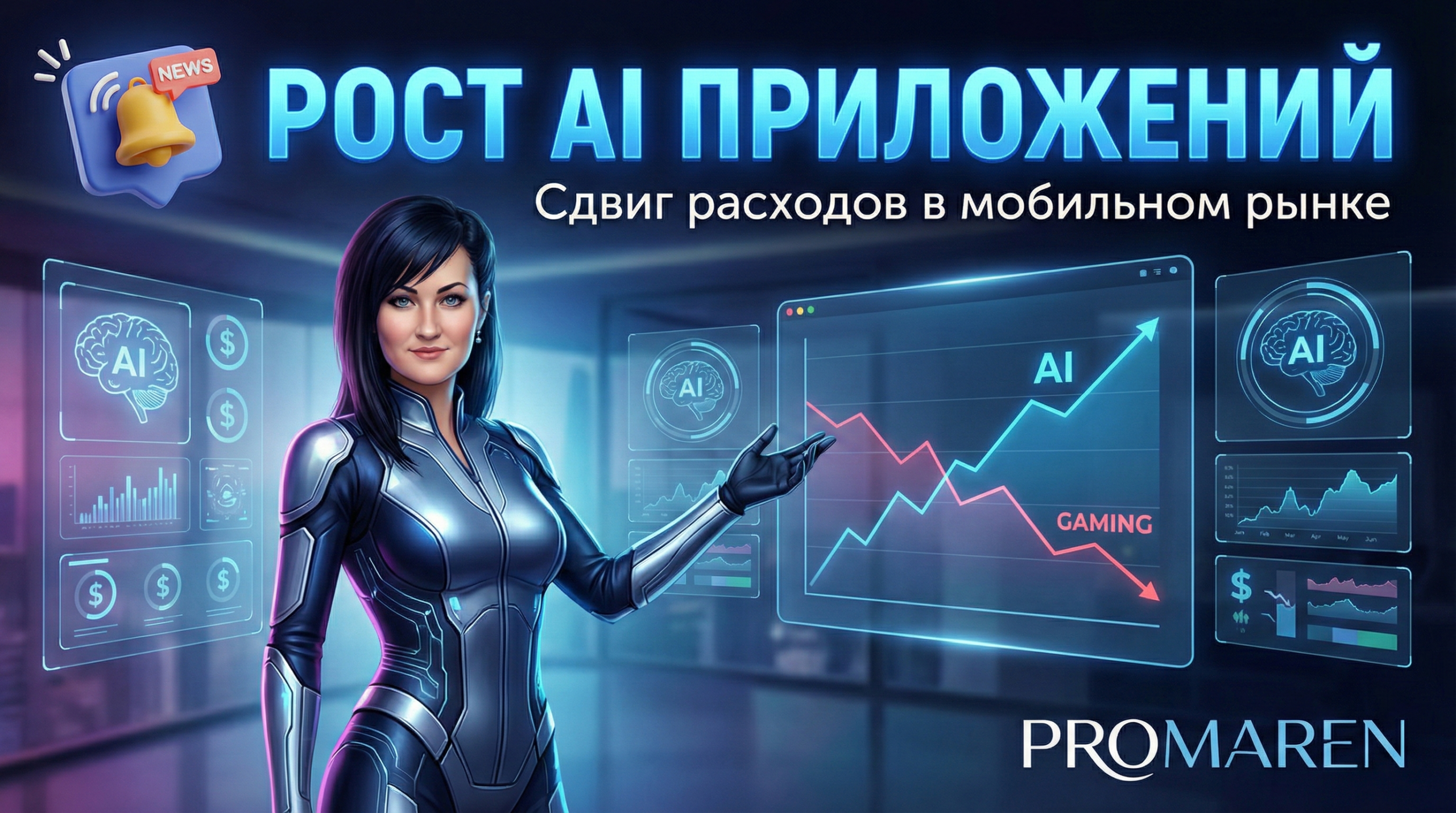 AI приложения меняют рынок: рост расходов на мобильные сервисы