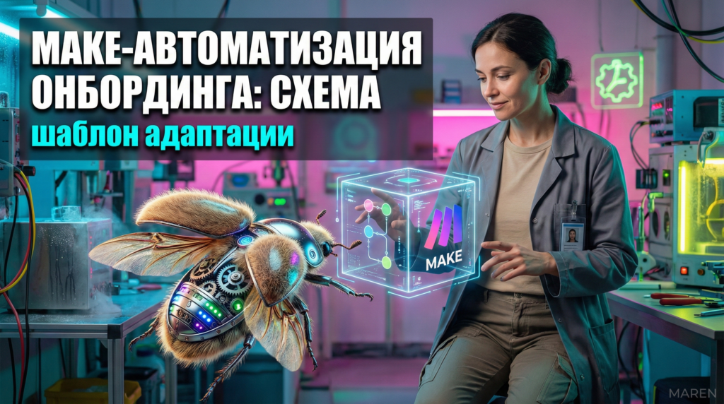 Автоматизация адаптации в Make: шаблон для новых сотрудников