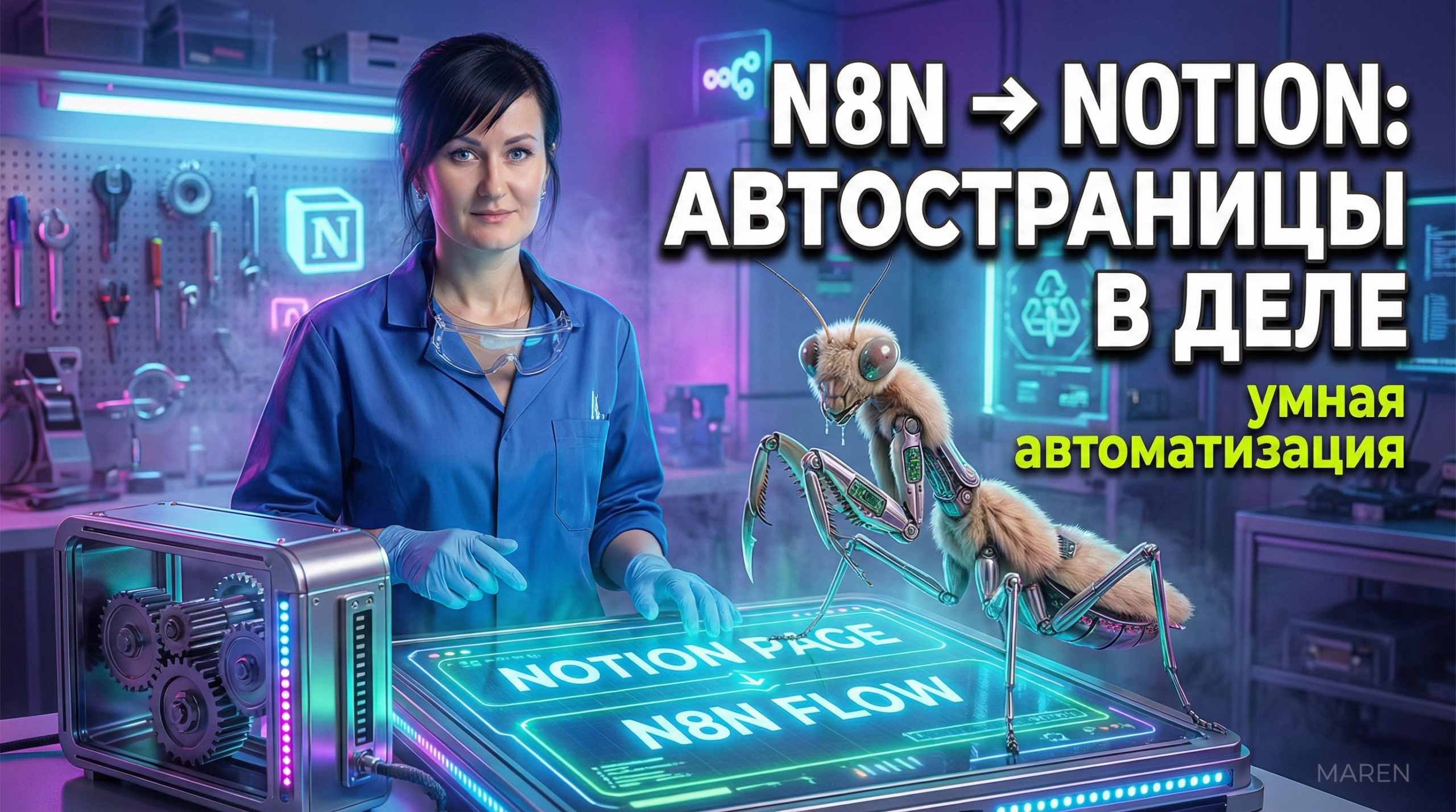 Автоматизация Notion в N8N: создание и обновление страниц