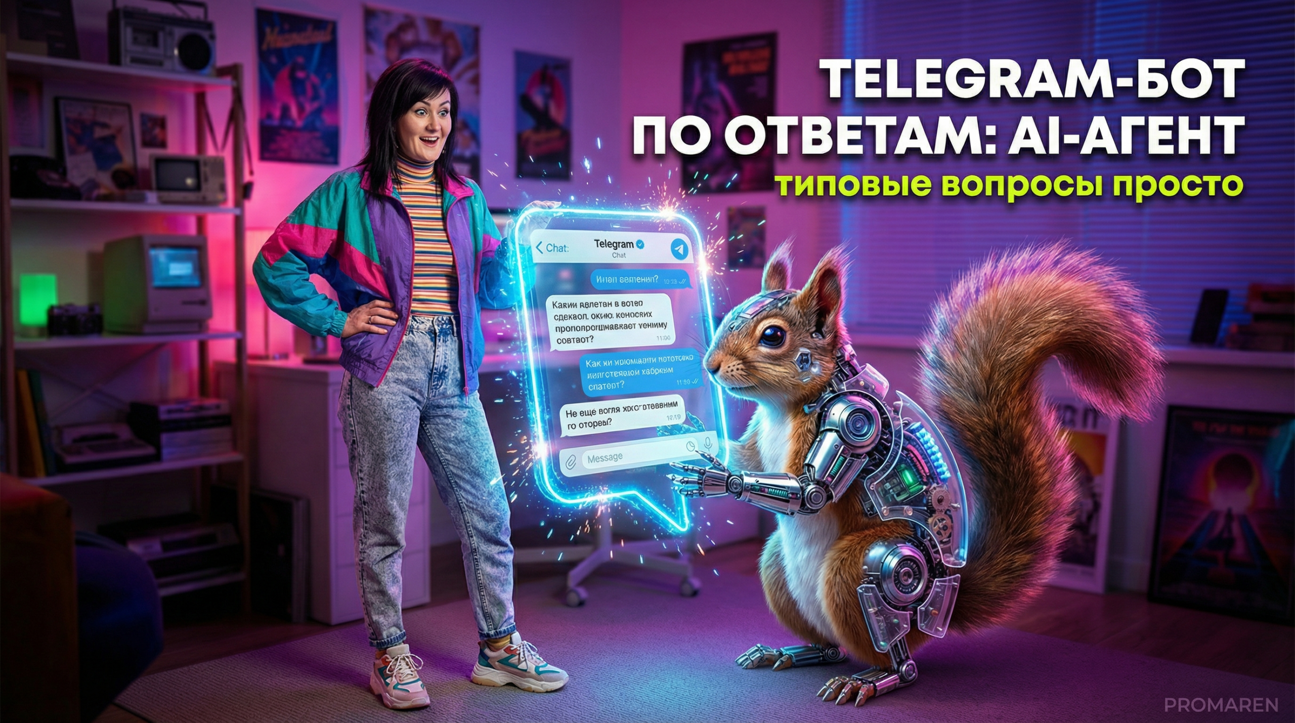 Чатбот Телеграм: AI-агент для ответов на типовые вопросы