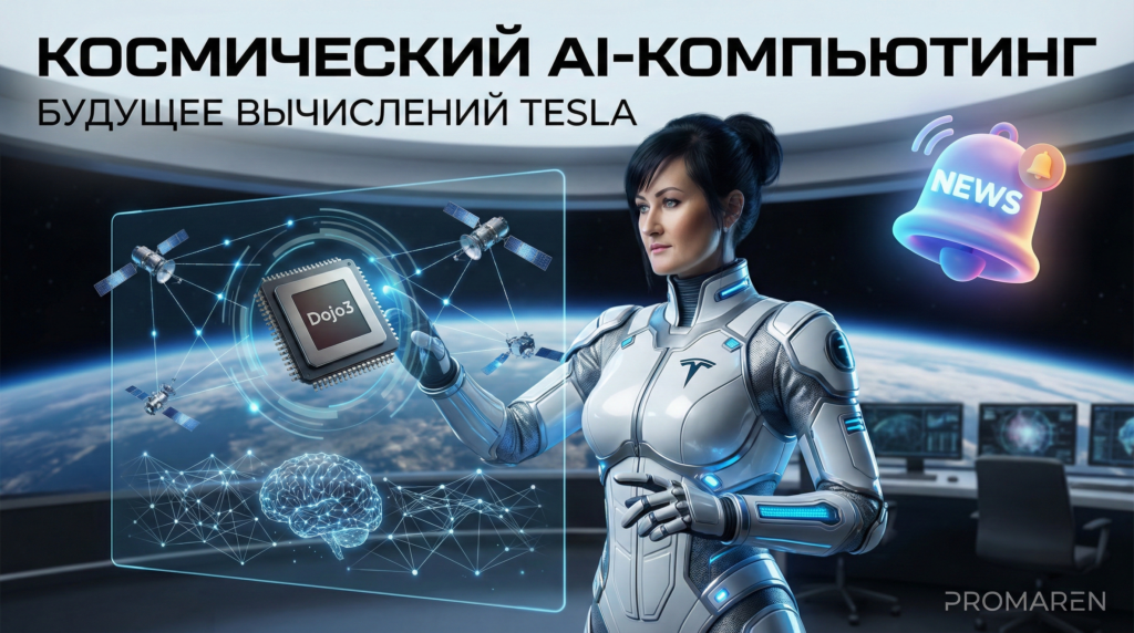 Космический AI-компьютинг: планы Tesla для чипа Dojo3