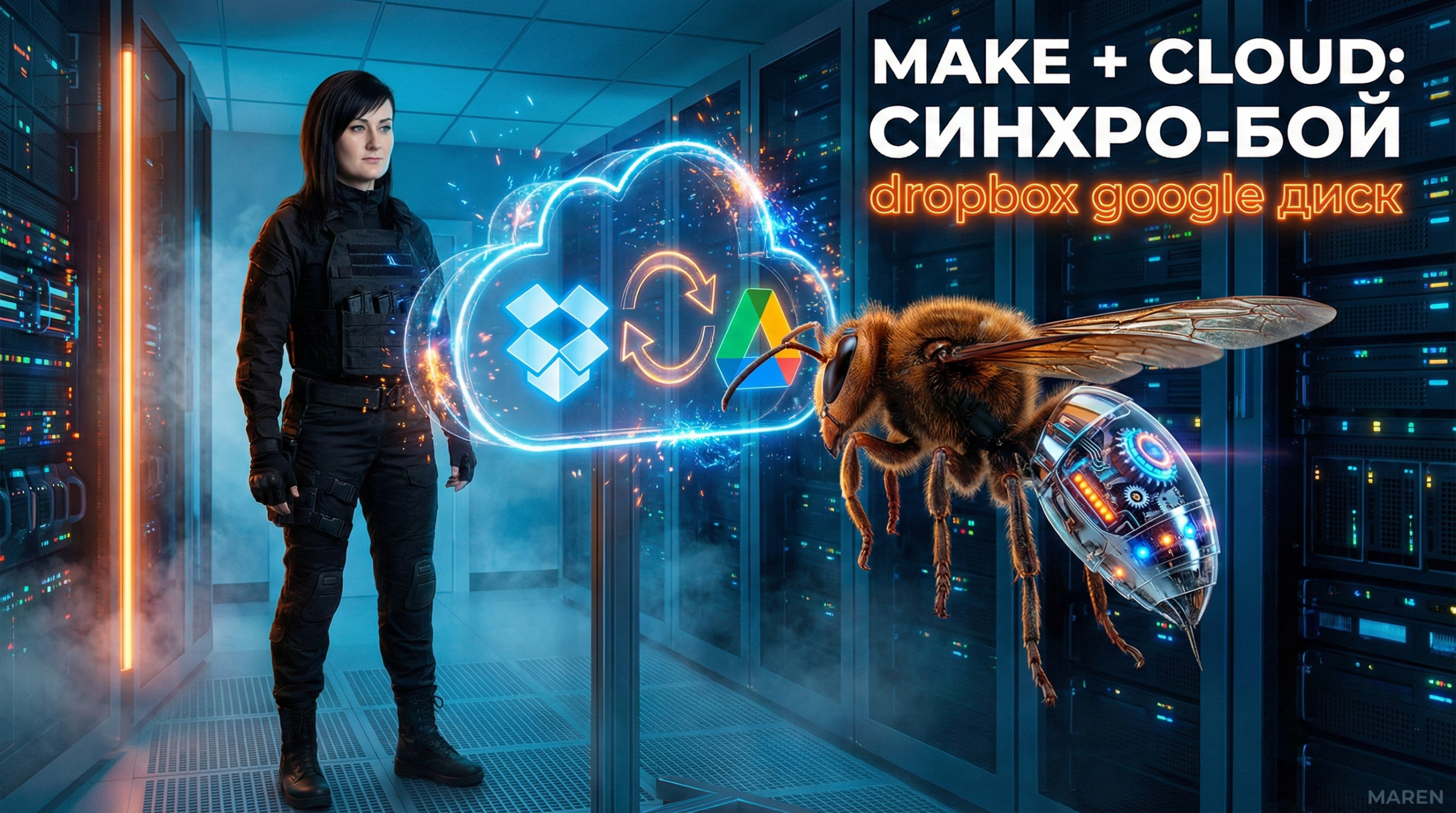 Make автоматизация облачных хранилищ: Dropbox и Google Диск