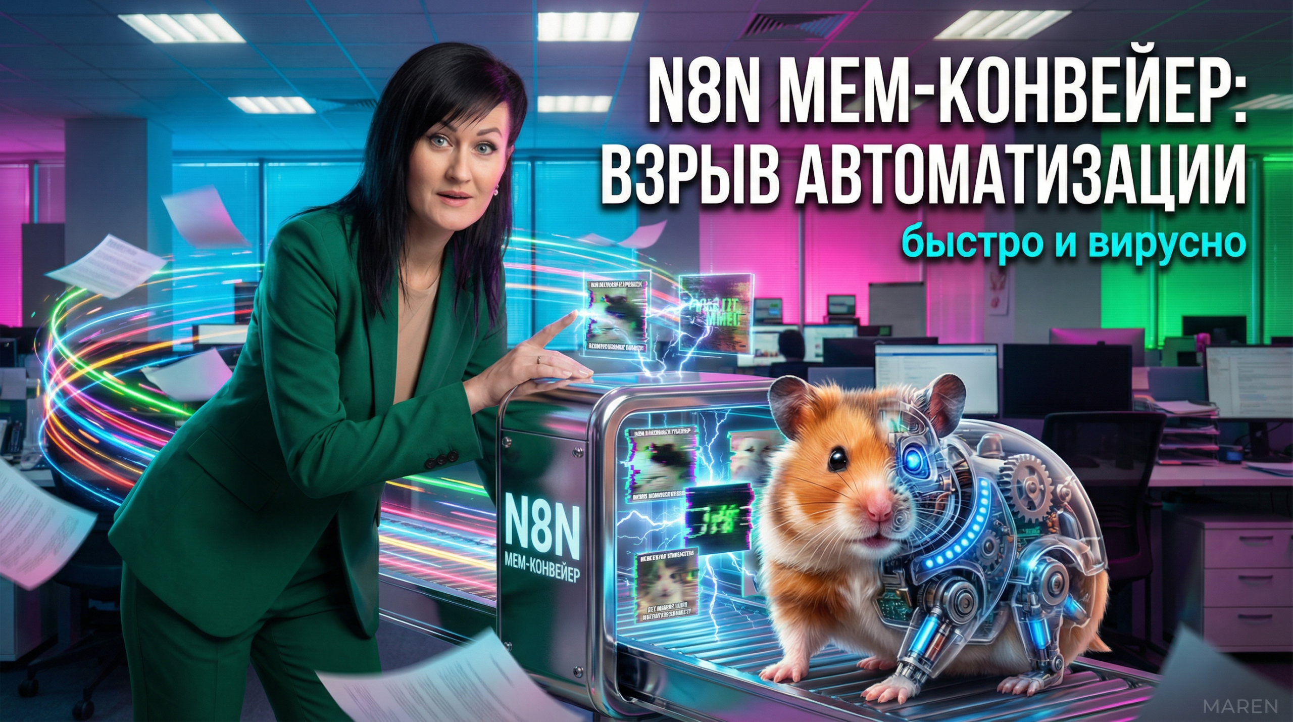 N8N автоматизация мемов: быстрый конвейер вирусного контента