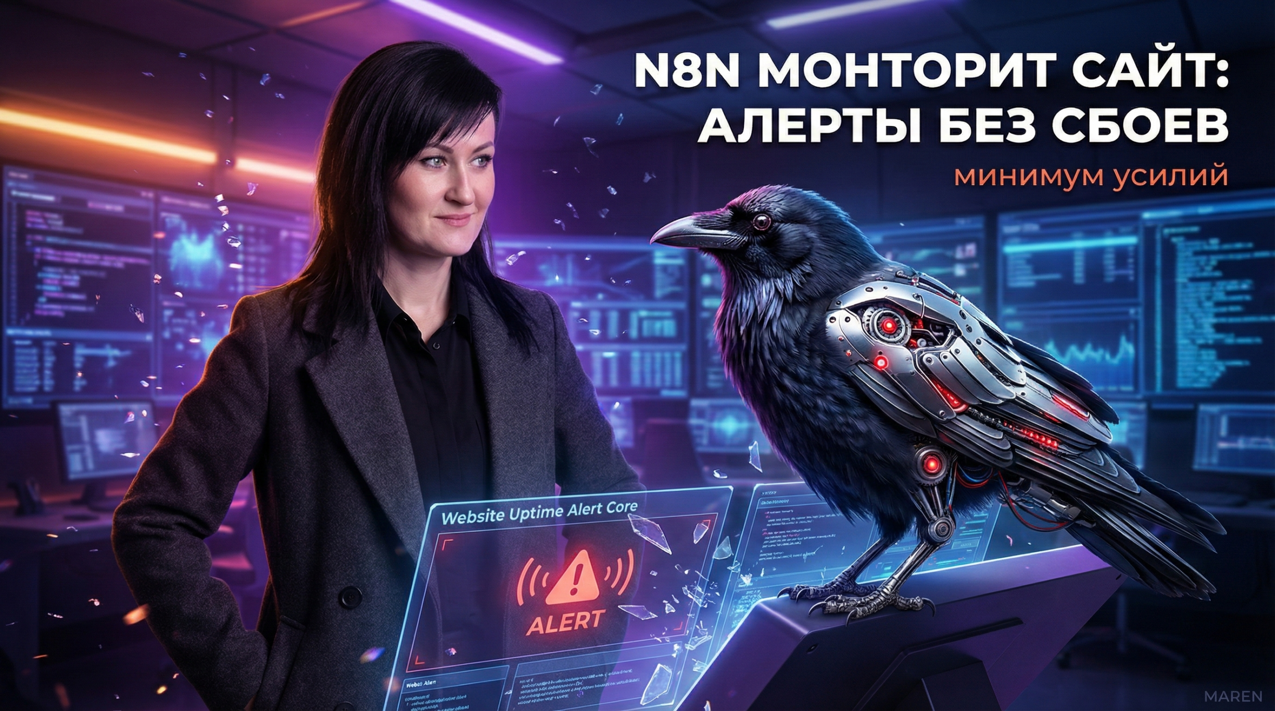 N8N мониторинг сайтов: простая настройка оповещений