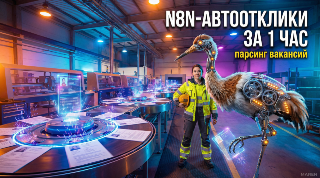 N8N парсинг вакансий: автоматическая отправка откликов за час
