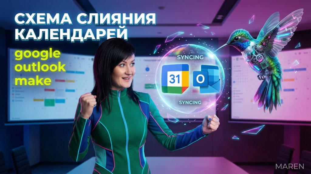 Синхронизация календарей в Make: простая схема для Google и Outlook
