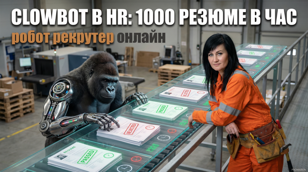 Автоматизация найма в HR через Clowbot: скрининг 1000 резюме за час