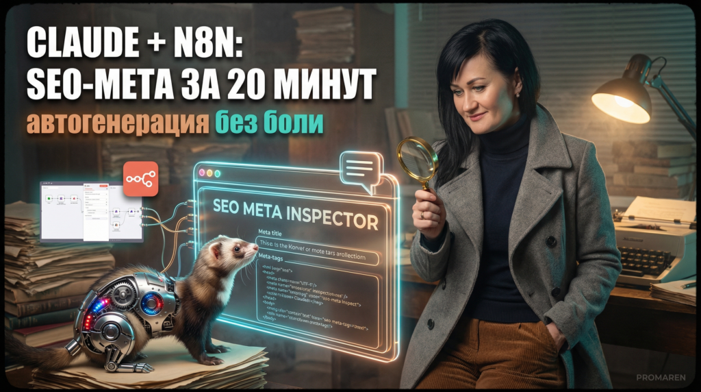 Claude AI для SEO в n8n: автогенерация мета-тегов за 20 минут