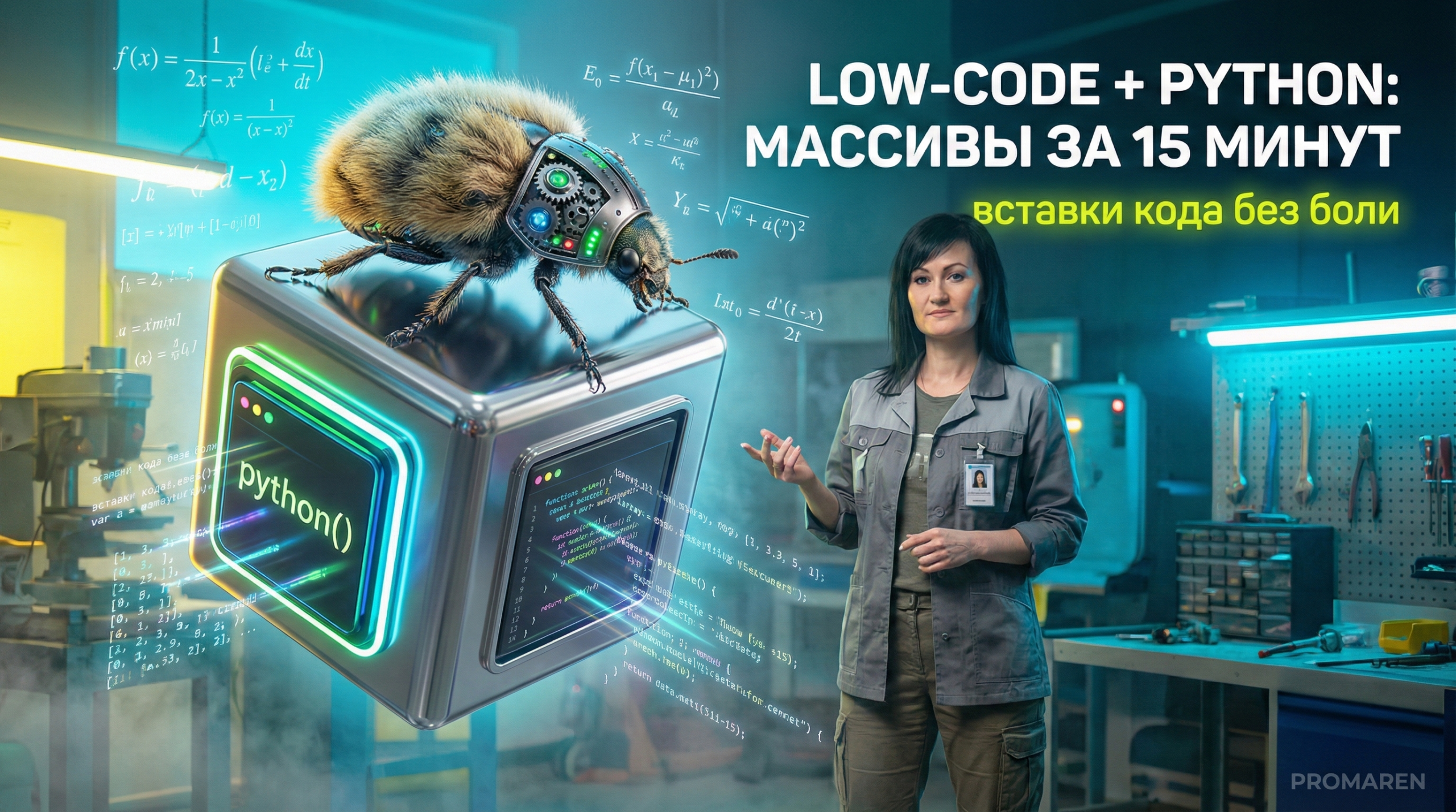 Clowbot-Python: Python-вставки в low-code для обработки массивов за 15 минут