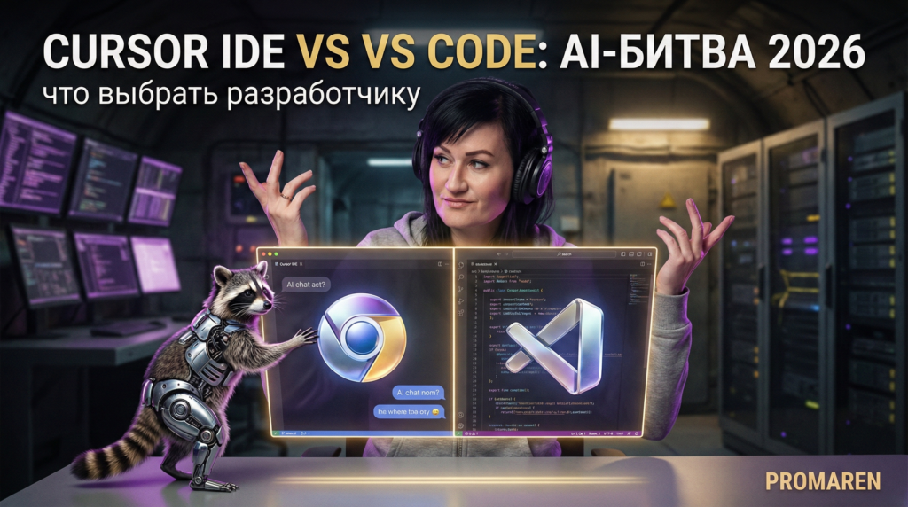 Cursor IDE против VS Code: AI-помощник для кода в 2026 году