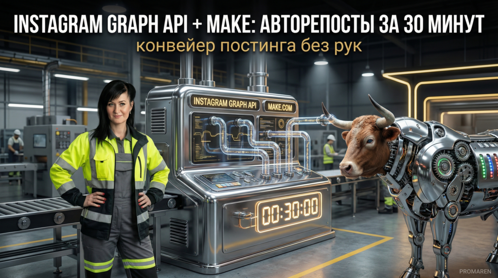 Instagram Graph API и Make: авторепосты в соцсети за 30 минут