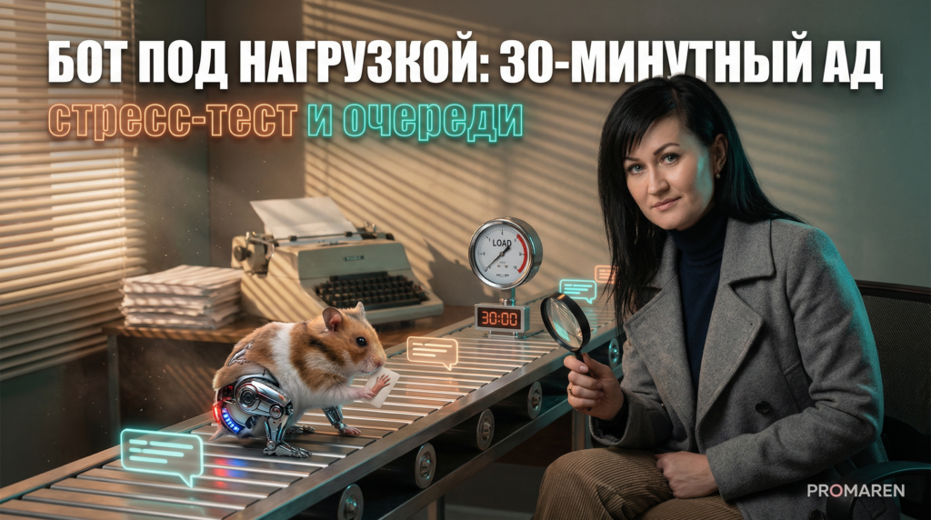 Нагрузочное тестирование бота: стресс-тест и очереди за 30 минут