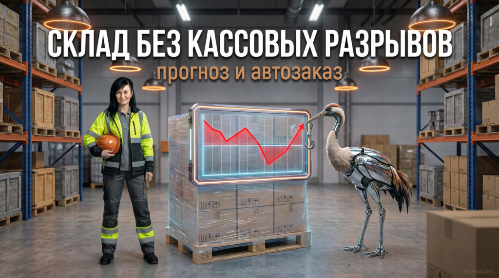 Прогнозирование остатков на складе: автозаказ и защита от кассовых разрывов