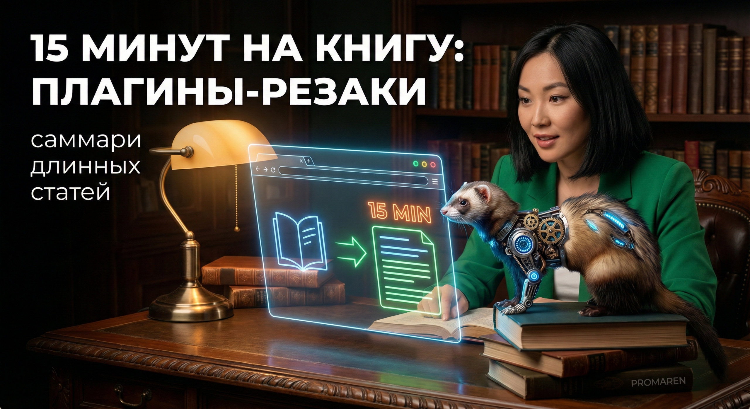 Саммари больших статей: как читать книги за 15 минут с помощью плагинов браузеров