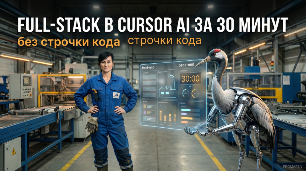 Создание full-stack приложения в Cursor AI за 30 минут без кода