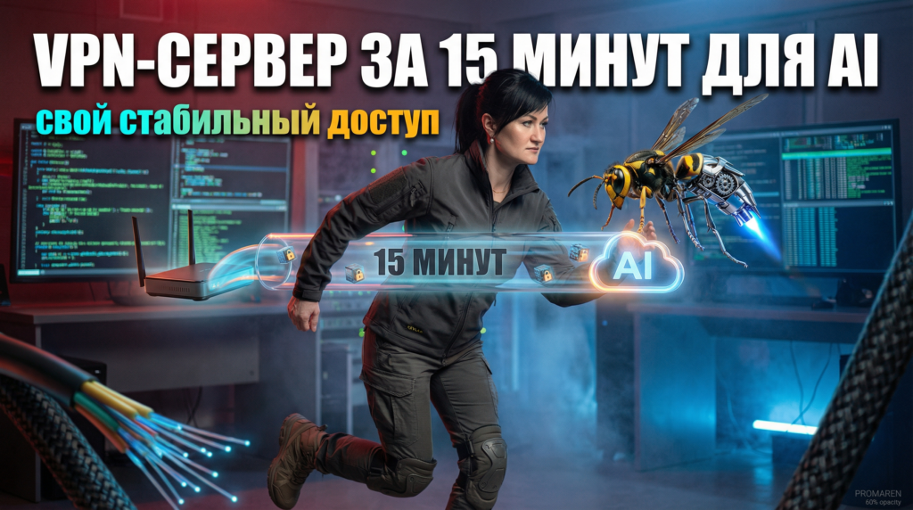 VPN-сервер: настройка за 15 минут для стабильного доступа к AI