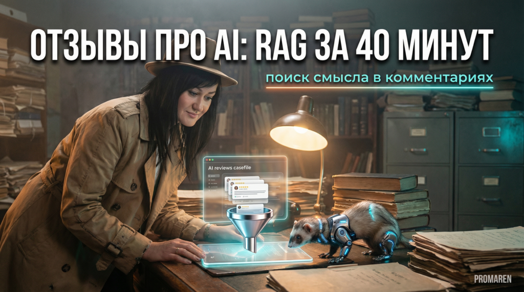 Анализ отзывов AI через RAG-агента: настройка за 40 минут