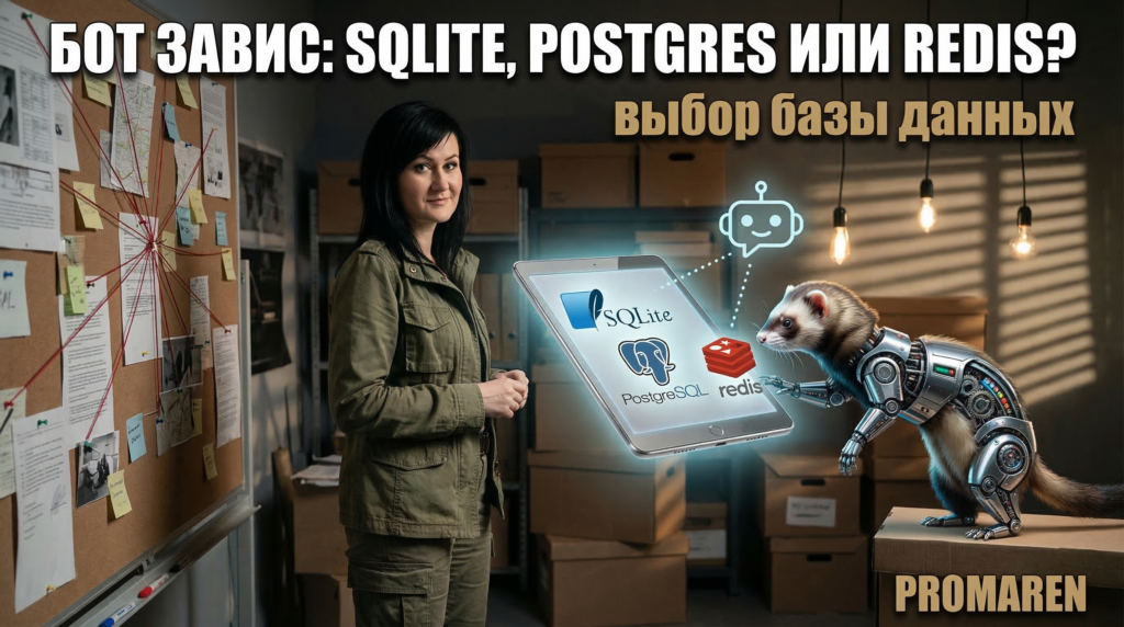 Базы данных для ботов: как выбрать SQLite, PostgreSQL или Redis
