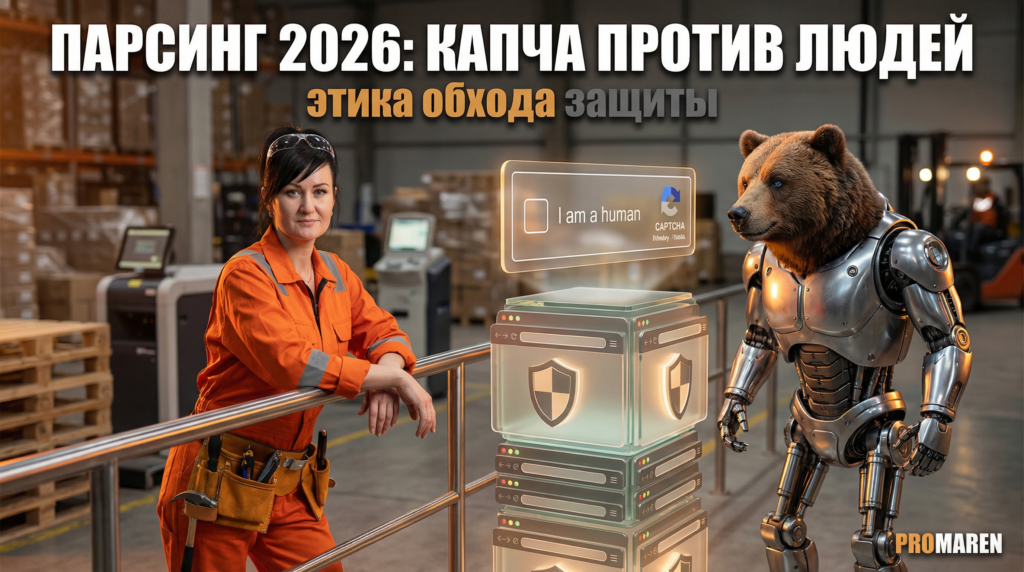 Парсинг данных 2026: этичный обход капчи и защит сайтов