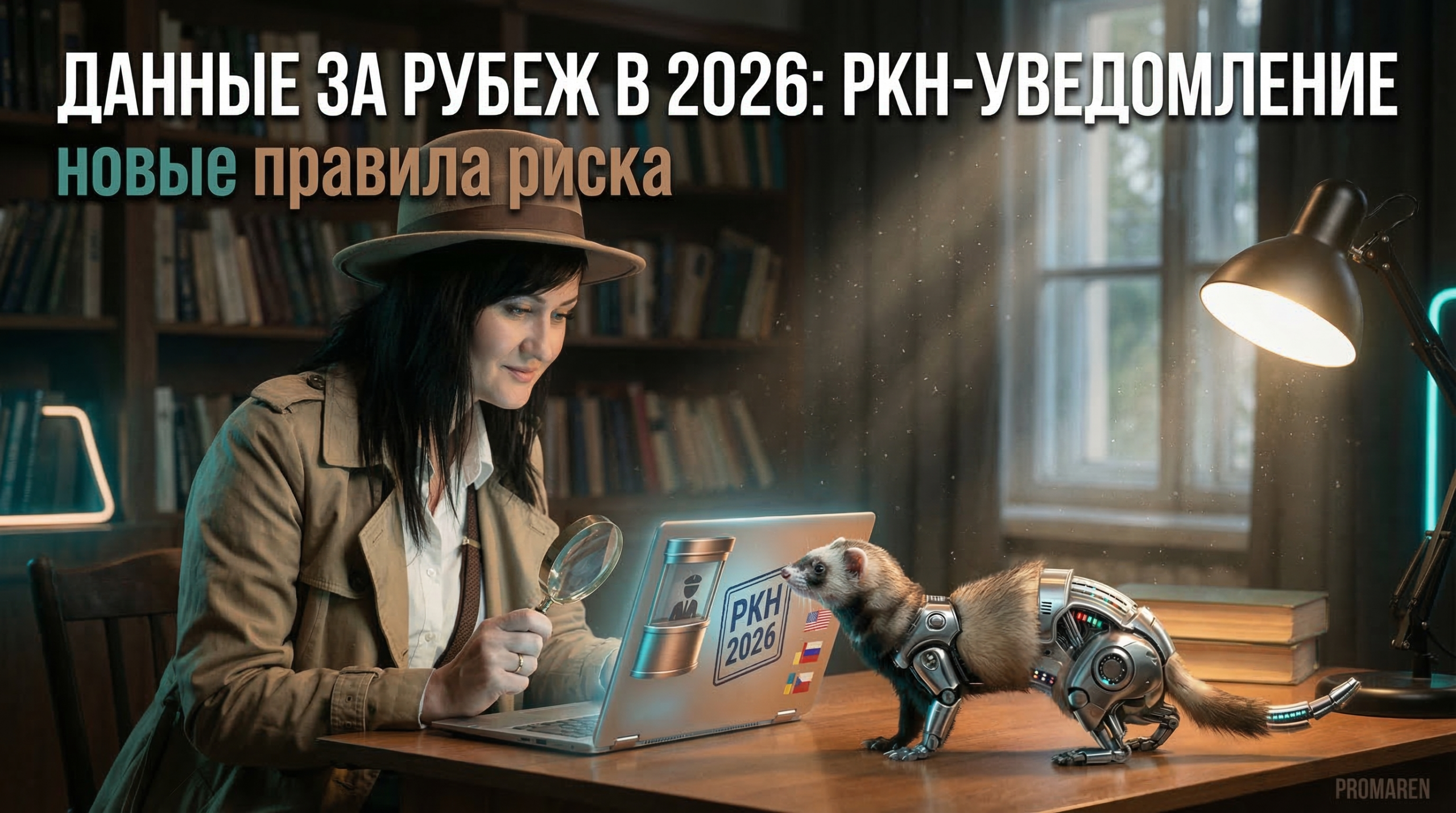 Передача данных 2026 за рубеж: уведомляем Роскомнадзор по-новому