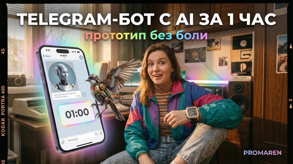 Разработка Telegram-бота с AI: рабочий прототип за 1 час