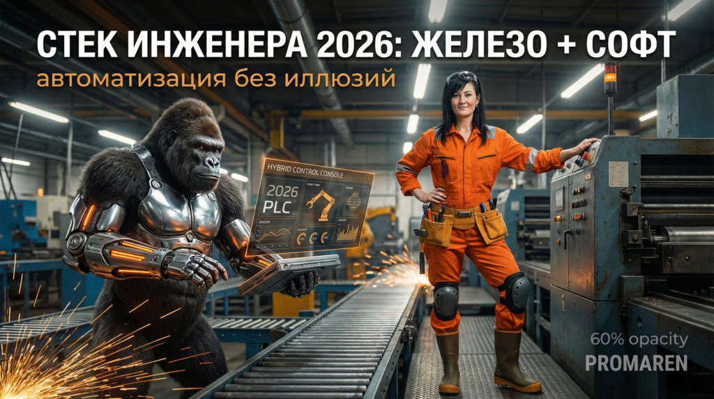 Технологии 2026 в стеке инженера-автоматизатора: софт и железо