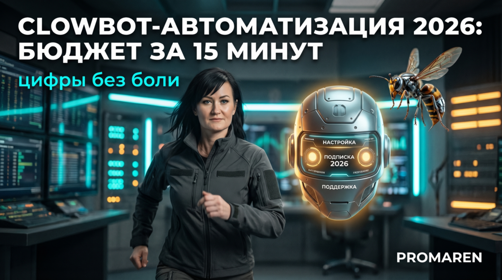Автоматизация Clowbot: смета внедрения в 2026 за 15 минут