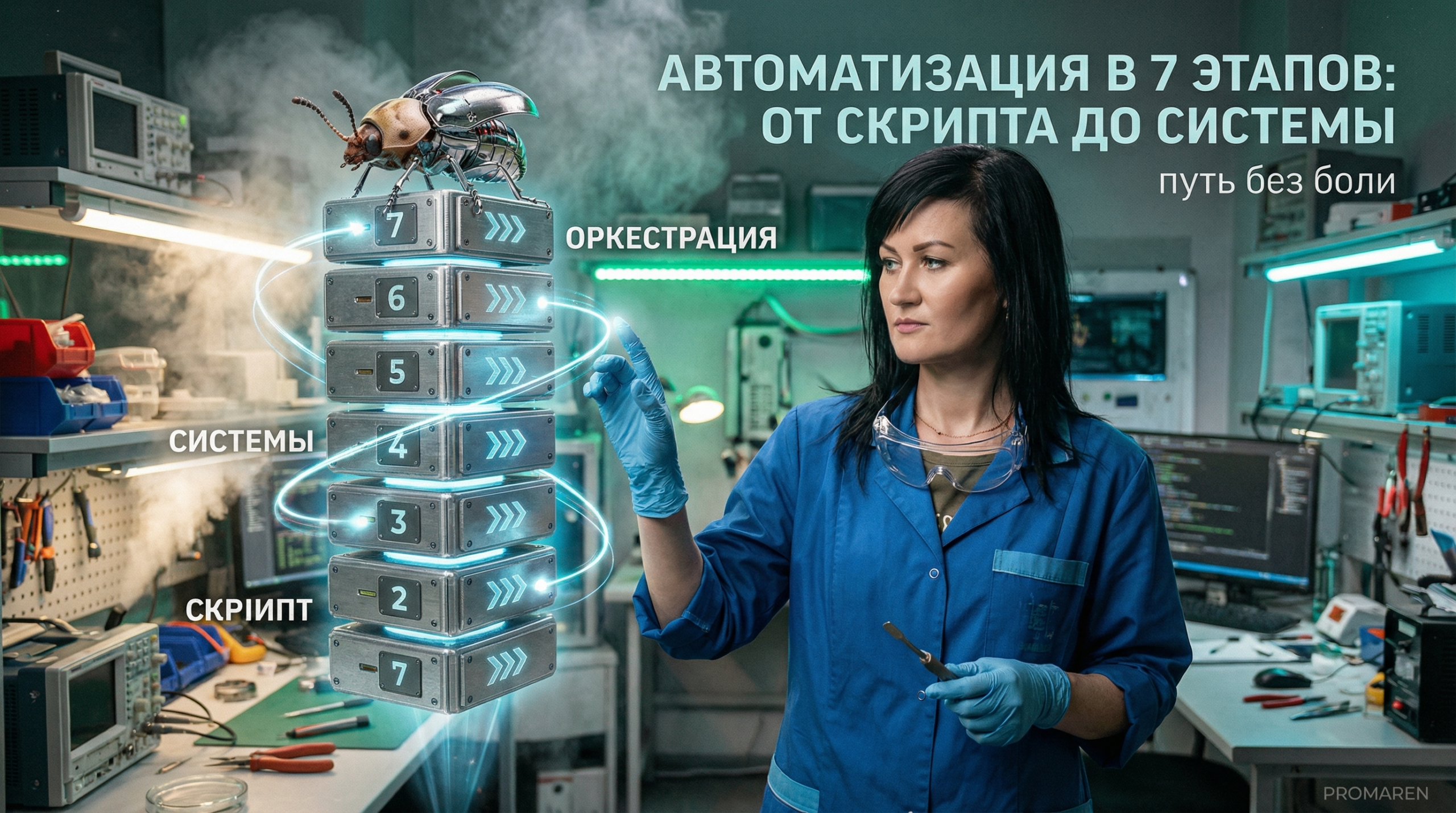 Автоматизация процессов: от скриптов до систем за 7 этапов