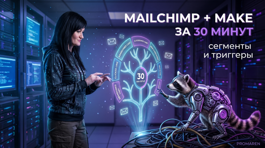 Mailchimp-сегментация и триггерные рассылки в Make за 30 минут