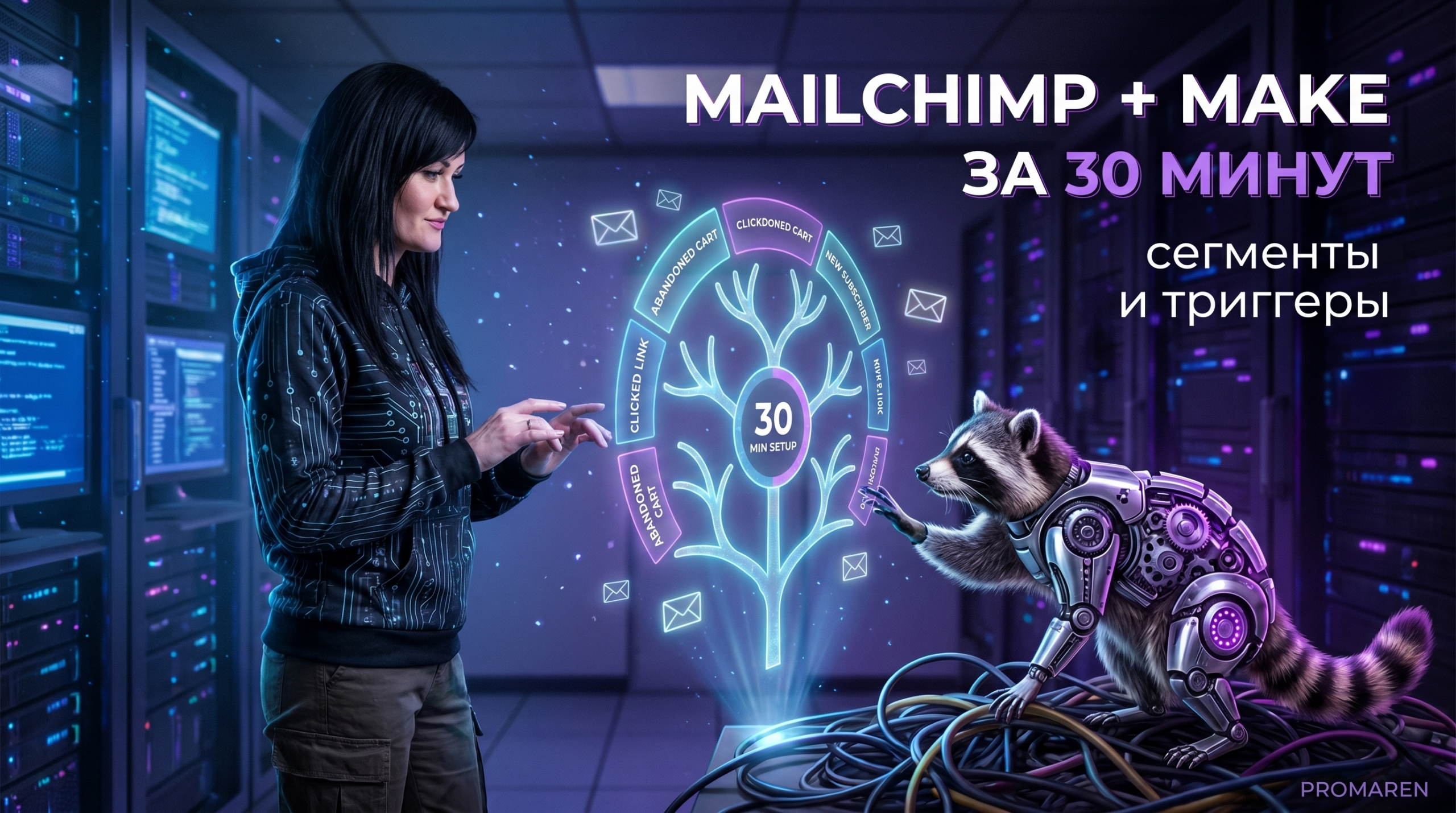 Mailchimp-сегментация и триггерные рассылки в Make за 30 минут