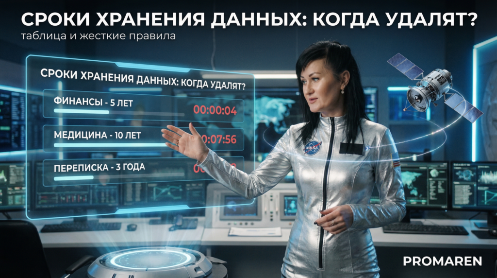 Сроки хранения данных: таблица по категориям и правила удаления