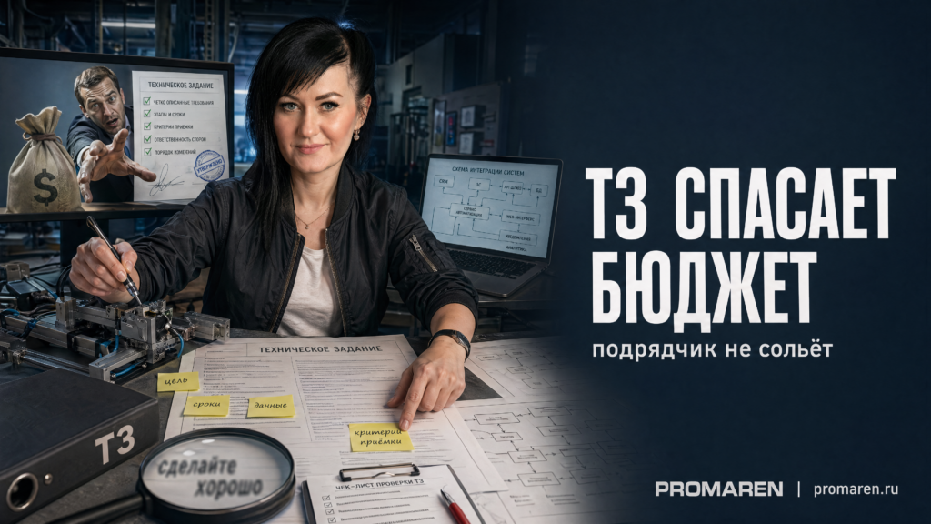 ТЗ на автоматизацию: 12 пунктов без слива бюджета