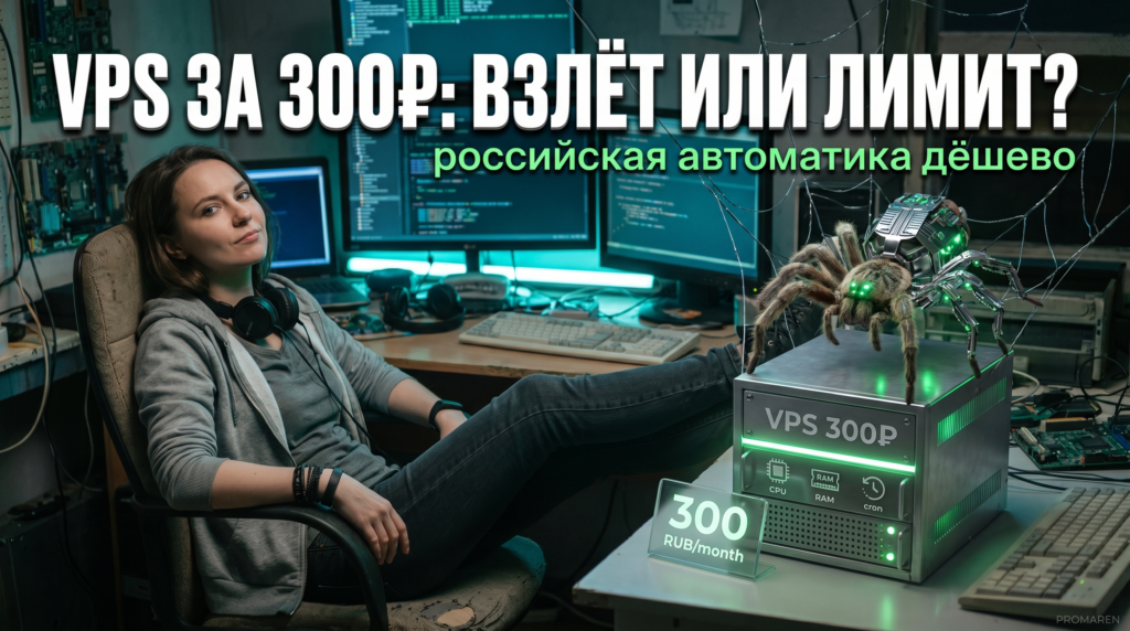 VPS в России за 300 рублей: хватит ли для автоматизации