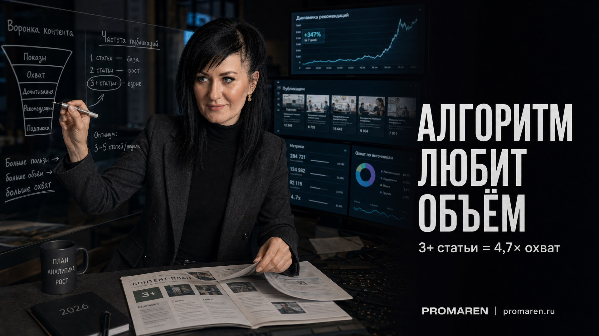 Алгоритмы Дзена в 2026: 3 статьи в неделю против 1