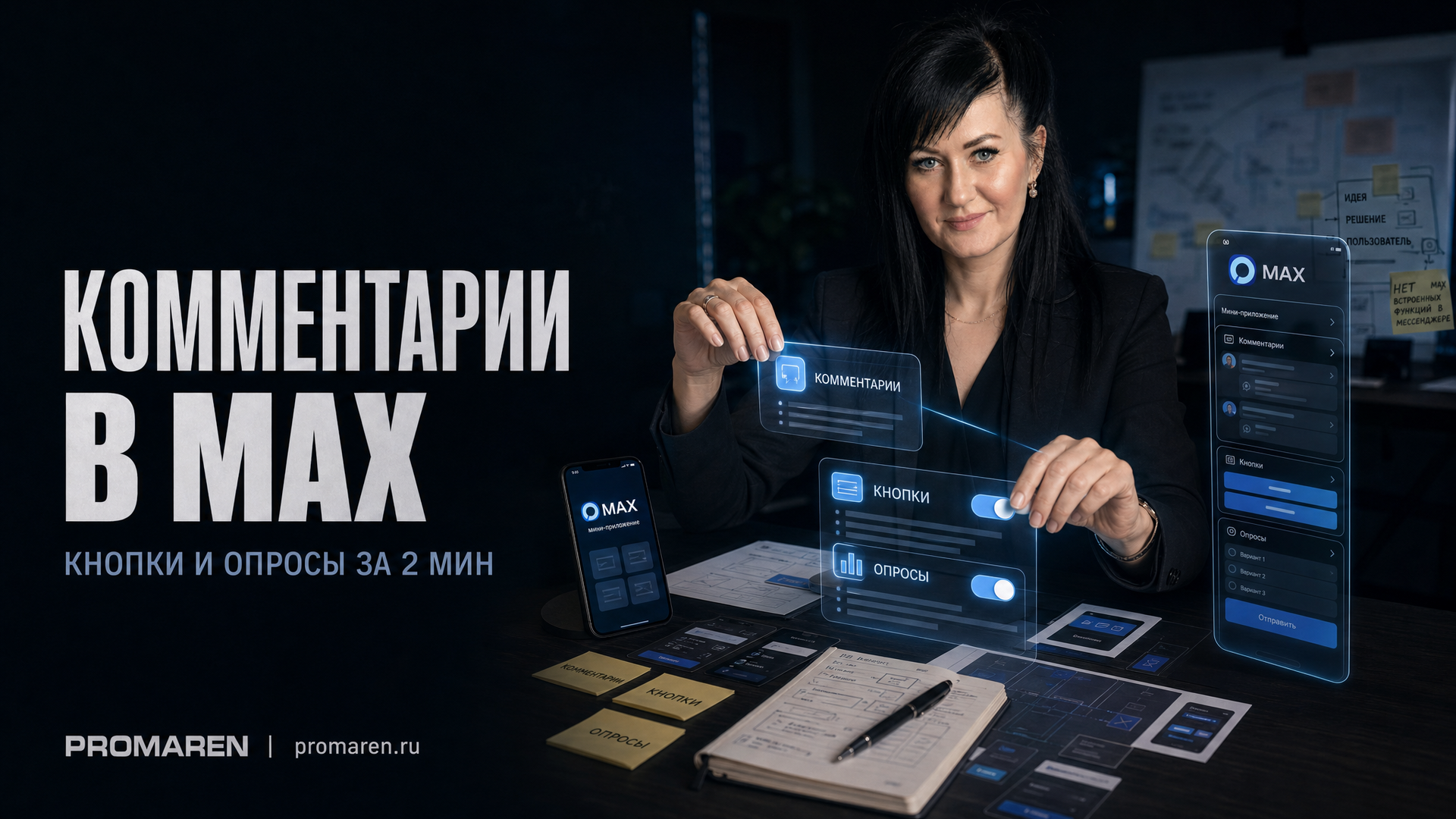 Комментарии в MAX: кнопки и опросы за 2 минуты