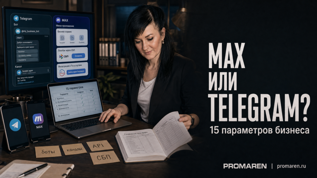 MAX vs Telegram для бизнеса: 15 отличий в 2026