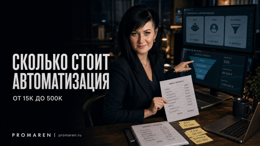Сколько стоит автоматизация: цены для бизнеса в 2026